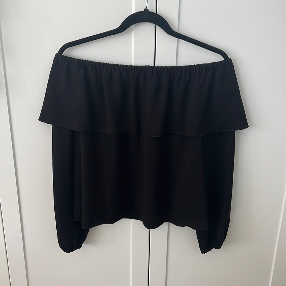 Wilfred Black Off-shoulder Blouse Size S